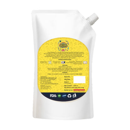 Eco Organic Rainbow Fabric Cleaner – Zesty Lemon Freshness 5LTR+ Organic Rainbow Handwash 1 Ltr