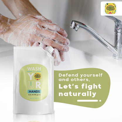 Organic Rainbow Liquid Handwash Refill - 1000ml | 10x Better Germ Protection