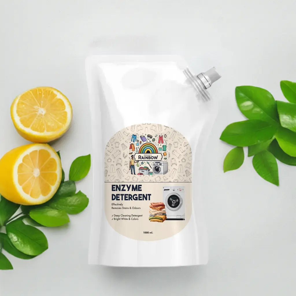 Close-up of natural stain remover in use as an eco-friendly fabric cleaner