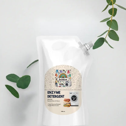 Demonstration of organic enzyme fabric cleaner delivering effective eco-friendly cleaning