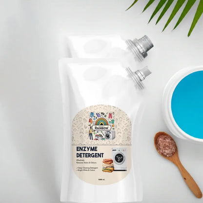 Organic enzyme fabric cleaner action shot showcasing eco-friendly fabric cleaning