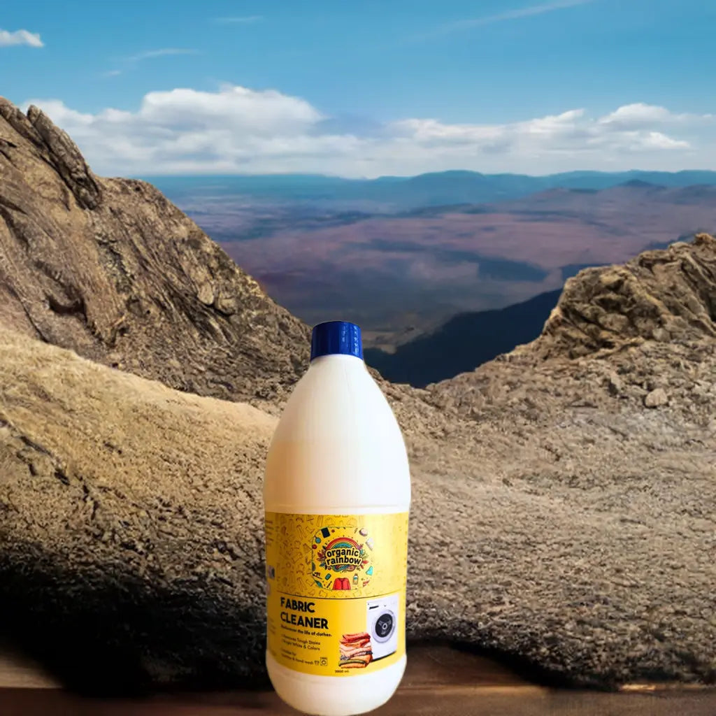 Organic fabric cleaner 2L bottle showcasing sustainable eco-friendly cleaning